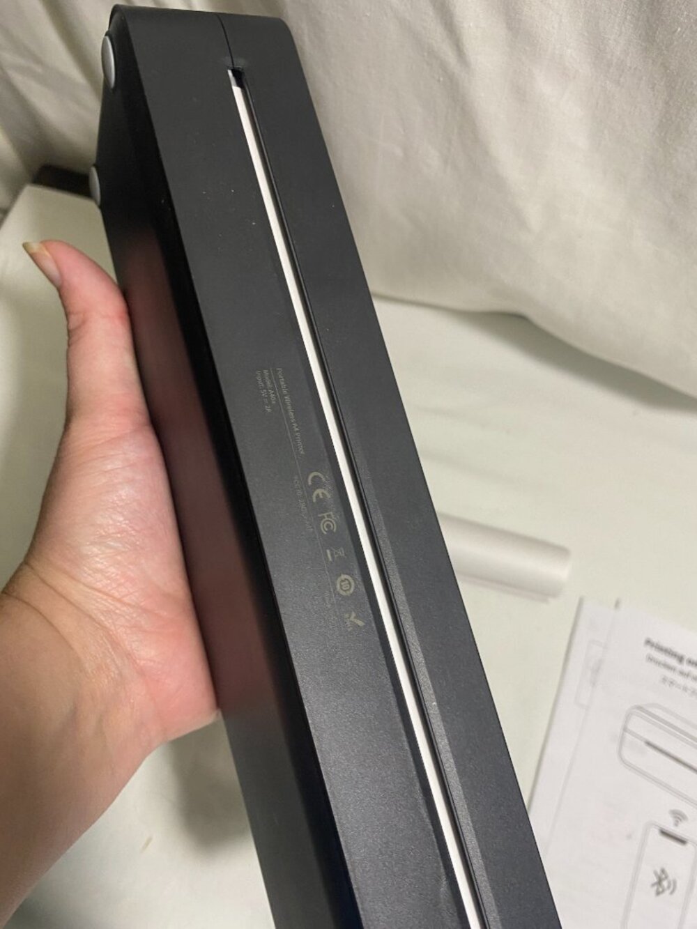 Portable Wireless A4 Thermal Printer Bluetooth USB-C w/ Paper Roll Tested Works - Picture 5 of 7